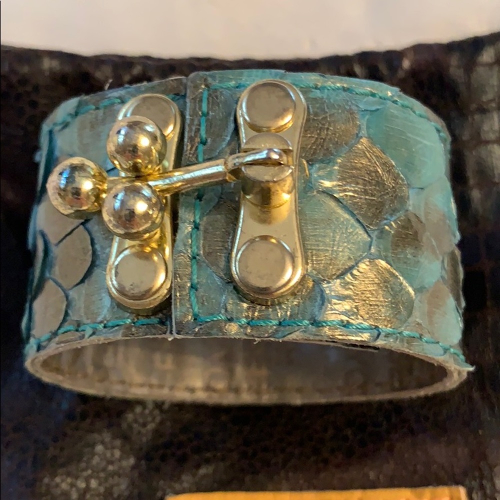 Yosef H Leather Cuff bracelet